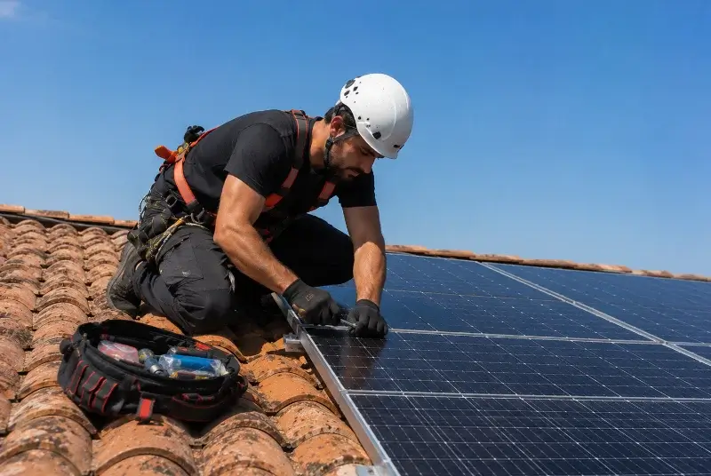 Maintenance et monitoring de panneaux solaires à Grane
