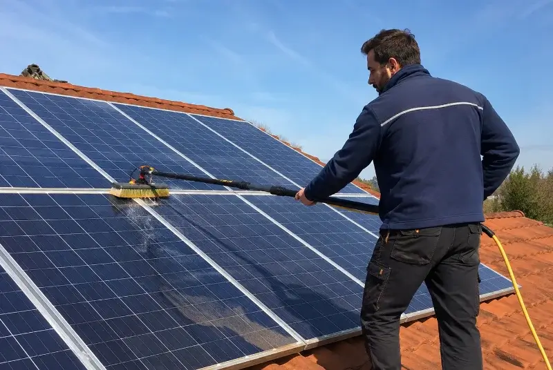 Nettoyage et entretien de panneaux solaires à Grane