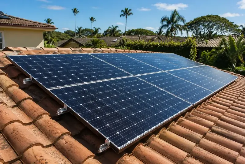 Installation de panneaux solaires à Grane